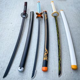 41" Demon Slayer Sword Bamboo wooden blade Katana Samurai cosplay For Anime