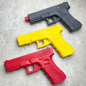 9" Martial Arts Self Defense Practice Training Gun Glock Rubber Plastic Pistol