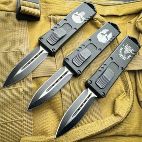 Military Exocel Dagger OTF Automatic Knife Black