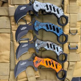 Razor Tactical Karambit Spring Assisted Open Folding Pocket Knife Curve Blade