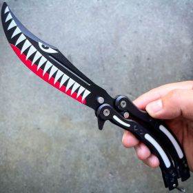 Military Shark Balisong Trainer Butterfly Knife