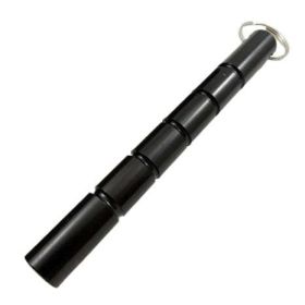 5â€³ SELF DEFENSE FLAT BLACK KUBOTAN w KEYCHAIN