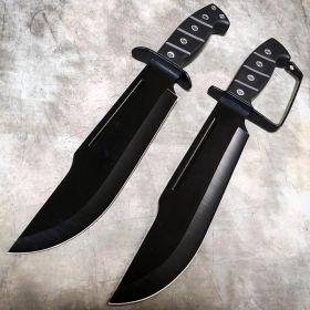 15" TACTICAL SURVIVAL Bowie Hunting FIXED BLADE Army Military Knife w Sheath