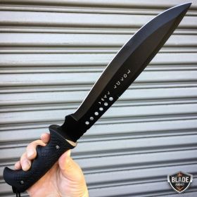 16" SURVIVAL HUNTING JUNGLE MACHETE Sword Fixed Blade Military KNIFE