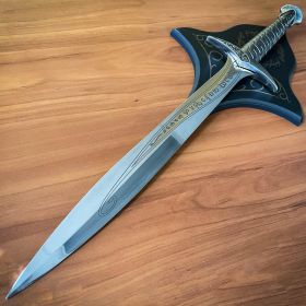 22" LORD OF THE RINGS Frodo MEDIEVAL ROMAN FANTASY DAGGER SWORD BLACK KNIFE