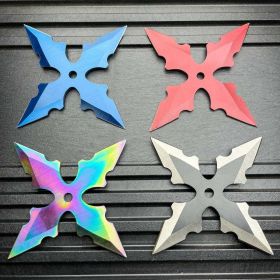 4 PC Ninja Throwing Stars Shuriken Knives