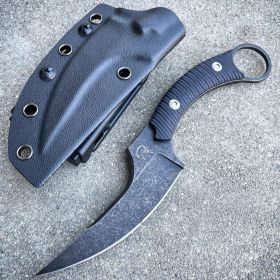 8" Hunting Tactical Karambit Fixe Blade Combat Knife