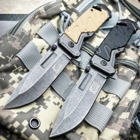 8" M-TECH USA XTREME Tactical Military Spring Assisted Open Pocket Rescue Knife