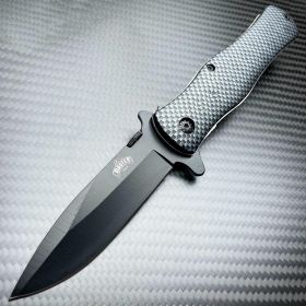 8" Master Carbon Fiber SPRING OPEN ASSISTED TACTICAL FOLDING POCKET KNIFE Blade