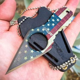 MTECH USA American Flag Neck Knife