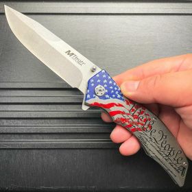 MTECH USA American Flag We The People Spring Assisted Folding Open Pocket Knife