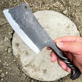 Railroad Spike Cleaver Carbon Steel Knife