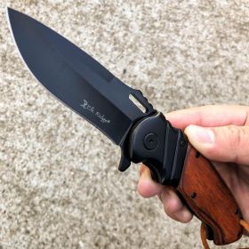 8.5" ELK RIDGE BLACK WOOD Gentleman SPRING ASSISTED OPEN Hunting Folding POCKET KNIFE