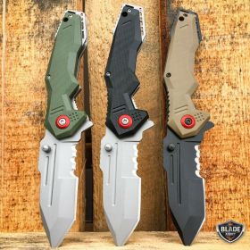 8.5" Tactical Tracker Spring Open Assisted Folding Pocket Knife