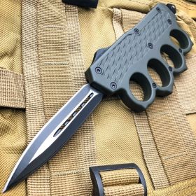 9" Tactical Knuckle OTF Grey