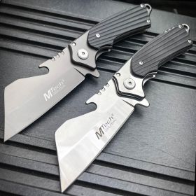 M-TECH TACTICAL Assisted Open Pocket CLEAVER RAZOR Folding Knife Bottle Opener