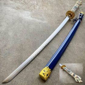 40" Blue Dragon NINJA Bushido SAMURAI KATANA Japanese Sword Carbon Steel Blade