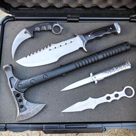 5PC Silver Tactical Set