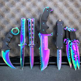 8PC SPECTRUM BATTLE KNIFE SET