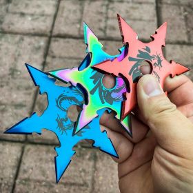 3 PC Set Ninja Throwing Stars Anime Shuriken Knife Blade Six-Sided