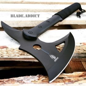 16" SURVIVAL CAMPING TOMAHAWK THROWING AXE BATTLE Hatchet hunting knife tactical