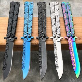 8.75" Fantasy Chain Tactical Balisong Butterfly Knife