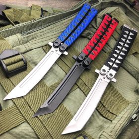 9.5" Samurai Japanese Style Tanto Blade Balisong Butterfly Knife