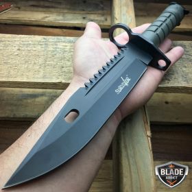 13" Bayonet Military Tactical Survival Hunting Knife Fixed Blade Rambo