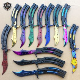 CSGO Butterfly Balisong Trainer Tactical Knife + Case Tool (PHASE 2)