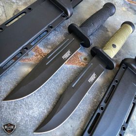 12" Military Combat Hunting Fixed Blade Survival Rambo Bowie Knife