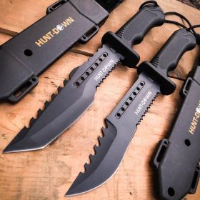 12" Tactical Hunting Fixed Blade Bowie Camping Knife For Sale