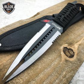 8.5" MTECH FANTASY Hunting Camping Fixed Blade KNIFE TWIN DAGGER