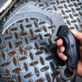 8" Tactical Raptor Claw Karambit Talon Fixed Blade Hunting Hawkbill Knife NEW