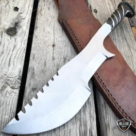 Hand Forged Railroad Spike Carbon Steel Hunting Tanto Tracker Knife Fixed Blade