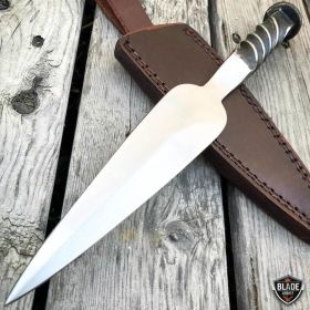 Hand Forged Railroad Spike Carbon Tactical Needle Point Dagger Knife