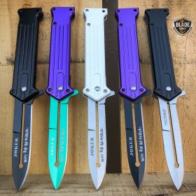 8" JOKER Spring Assisted STILETTO Folding Pocket Knife Blade