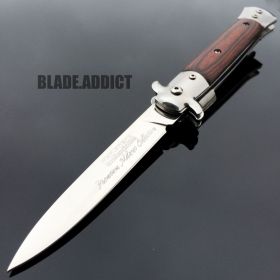 9" TAC FORCE Italian Milano Stiletto Spring Assisted Open Pocket Knife