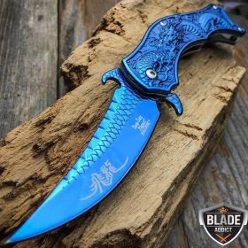 Blue Dragon Pocket Knife