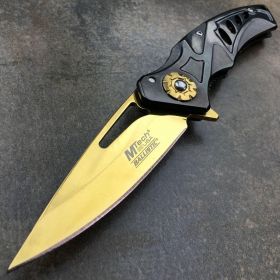 MTECH Gold TACTICAL Spring Assisted Open Pocket Knife