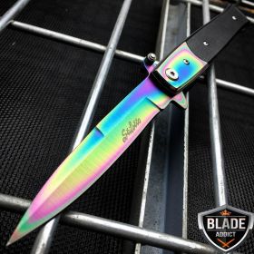 Rainbow G10 Stiletto Knife