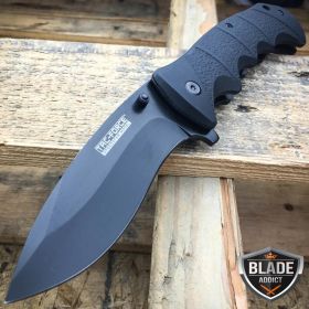 TAC FORCE Spring Assisted Opening BLACK TACTICAL Pocket Knife Folding