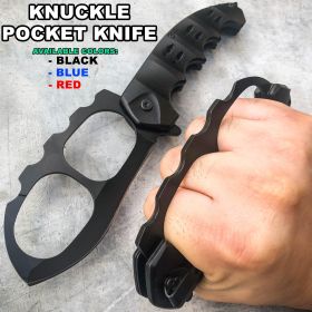 Tactical Knuckle Punisher Spring Assisted Pocket Knife