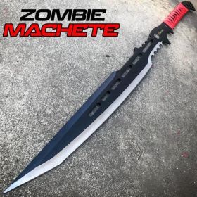 28" ZOMBIE NINJA SWORD MACHETE TACTICAL COMBAT WARRIOR SAMURAI