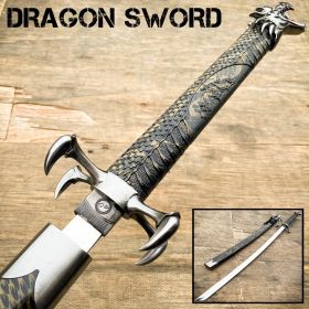 40" Black Dragon SAMURAI NINJA Bushido KATANA Japanese Four Claw Sword