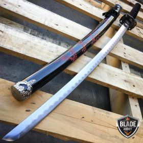 KATANA Samurai Sword High Carbon Steel Ninja Blade RED Dragon Tang