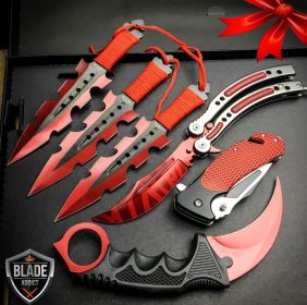 6PC  RED TACTICAL SET