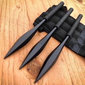 3 PC 6" Ninja Throwing Spikes Set Dart Quills Knife Kunai Daggers