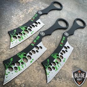 3PC Zombie Cleaver Hunter Throwing Knives