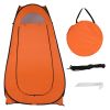 1-2 Person Portable Pop Up Toilet Shower Tent Changing Room Dressing Tent Camping Shelter Orange