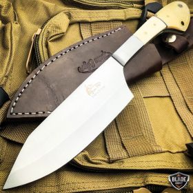 11'' GENUINE BONE HANDLE Kitchen Hunting Knife Stainless Steel Blade